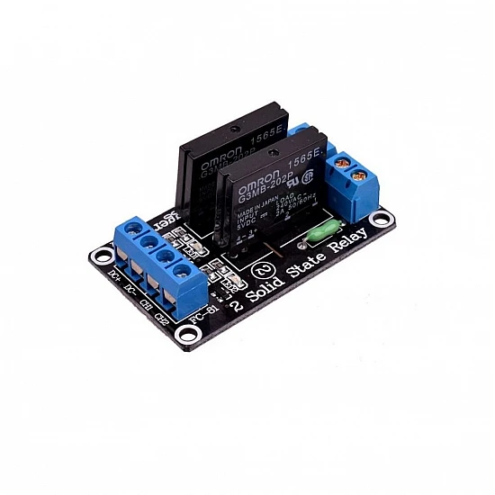 5V 2 Channel SSR Relay Module (Solid State Relay Module) with Fuse - Sensor - Arduino